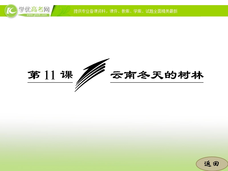 高中语文苏教版选修《现代散文选读》：第四专题  第11课 云南冬天的树林.ppt_第3页