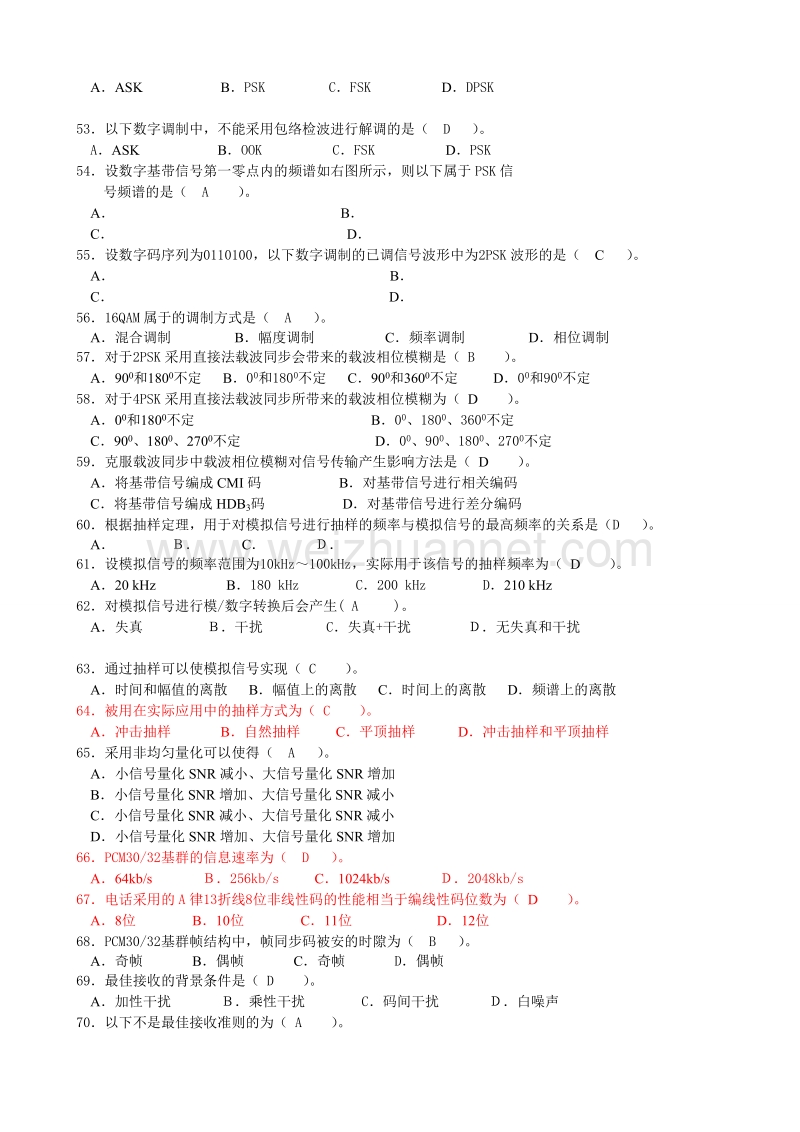 通信原理复习题库.doc_第3页