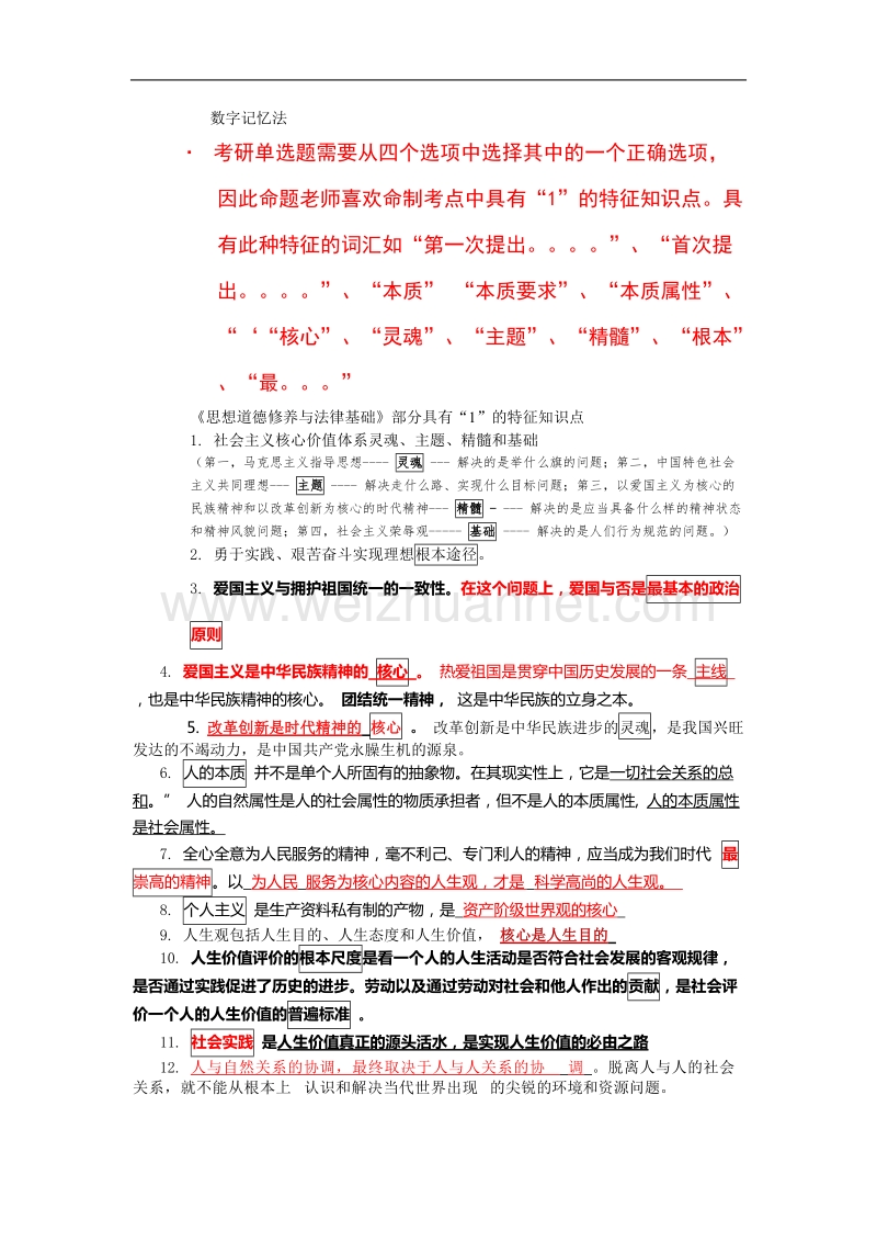 考研政 治之数字记忆法(蒋中挺).doc_第1页