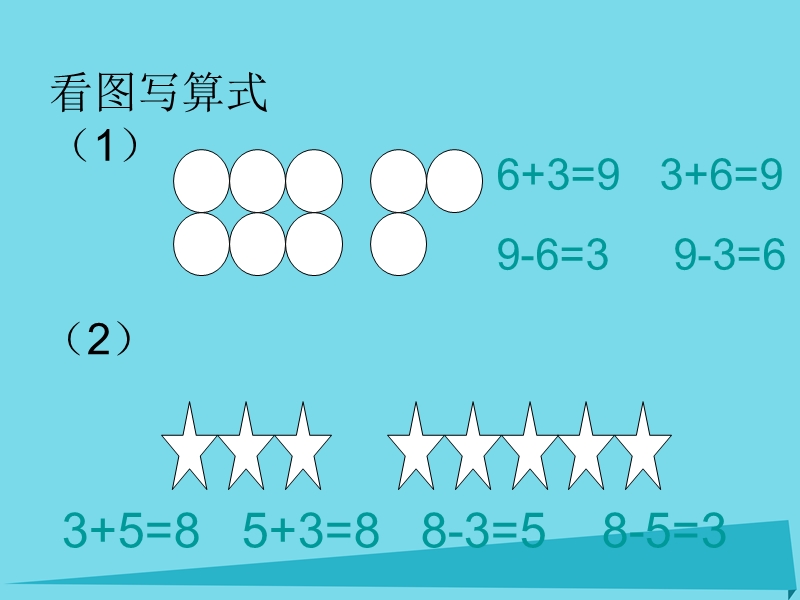 2017年秋一年级数学上册 第5单元 6-10的认识和加减法（8、9加减法的应用练习十二）课件 新人教版.ppt_第2页