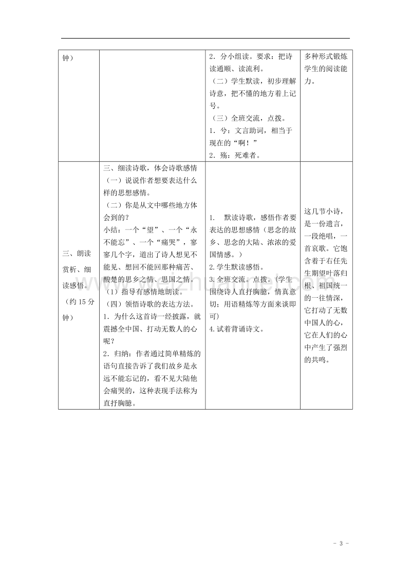 2017年六年级语文上册 7.望大路（一）教案 语文s版.doc_第3页