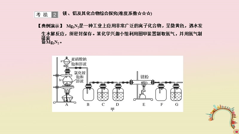 2018届高考化学二轮复习 高频考点精讲 高频考点18 镁、铝及其化合物综合探究课件.ppt_第2页