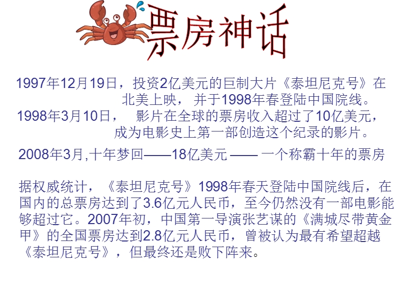 高二语文暑期备课课件：1.4《评泰坦尼克号》（语文版必修5）.ppt_第2页