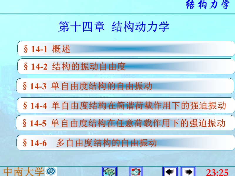 结构力学课件14结构动力学.ppt_第1页