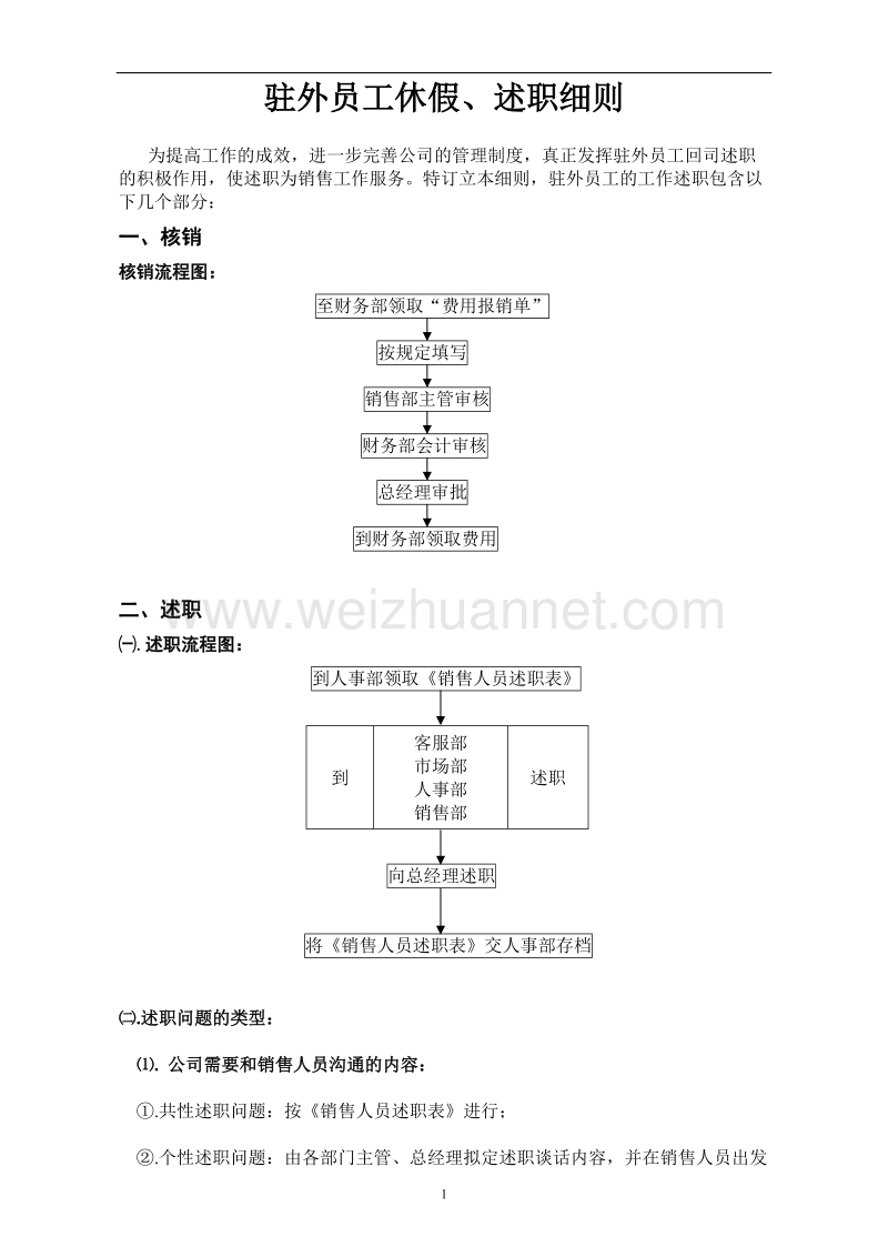 驻外员工休假、述职细则.doc_第1页