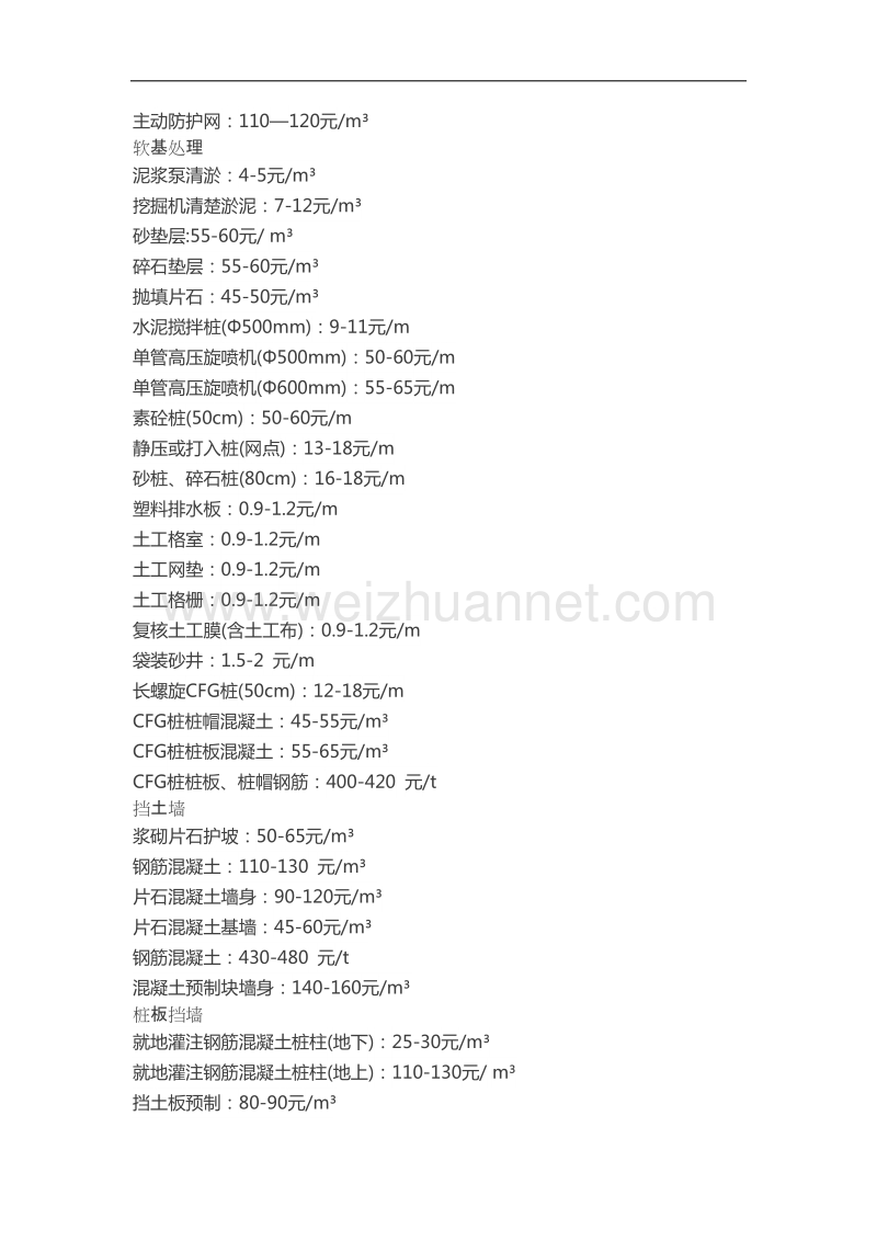 路桥隧的清包工指导价很详细.docx_第3页