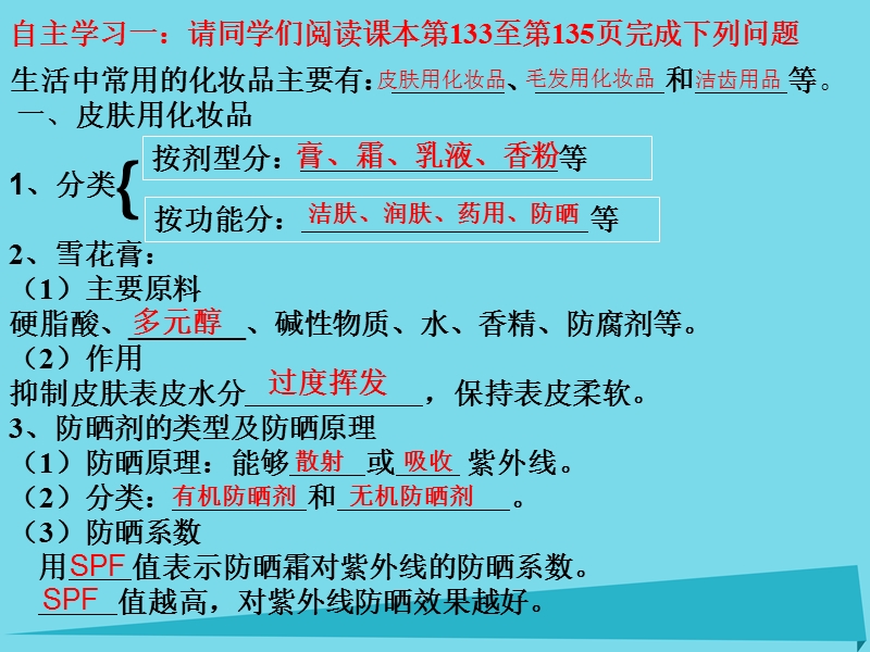 2017年秋高中化学 主题5 正确使用化学品 课题3 选用适宜的化妆品课件1 鲁科版选修1.ppt_第3页