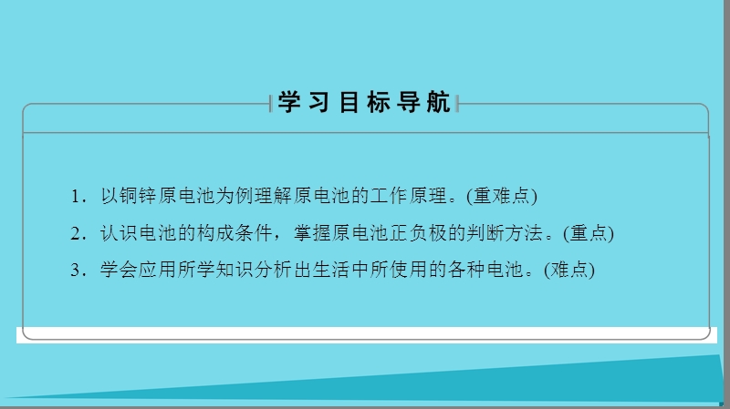 2017年秋高中化学 主题3 合理利用化学能源 课题1 电池探秘课件1 鲁科版选修1.ppt_第2页