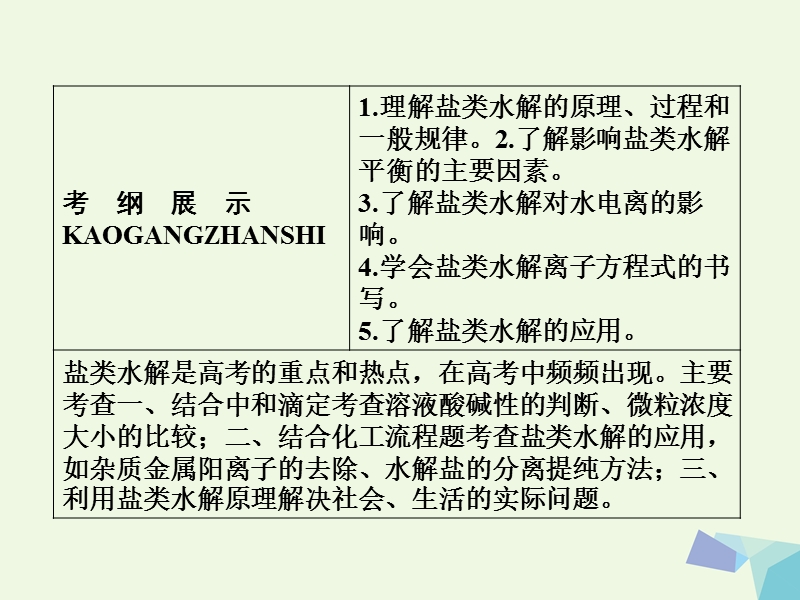 2018届高考化学一轮复习 专题八 8.27 溶液中的离子反应课件 苏教版.ppt_第2页