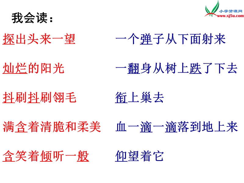 (北师大版)2015年秋三年级语文上册《一只小鸟》课件2.ppt_第3页