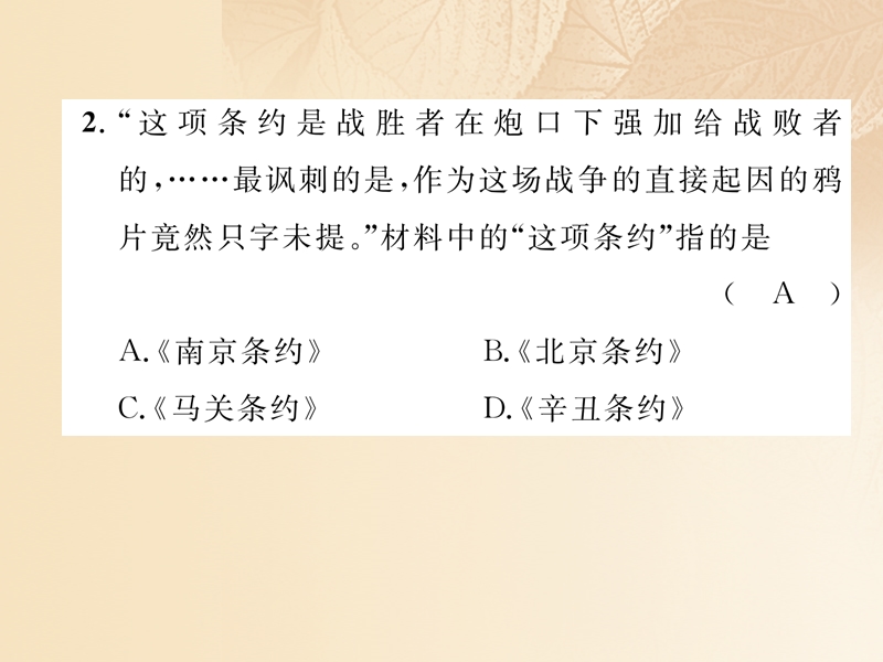 2018年中考历史总复习 第二编 热点专题速查篇 专题1 列国的侵略与中国人民的抗争课件.ppt_第3页