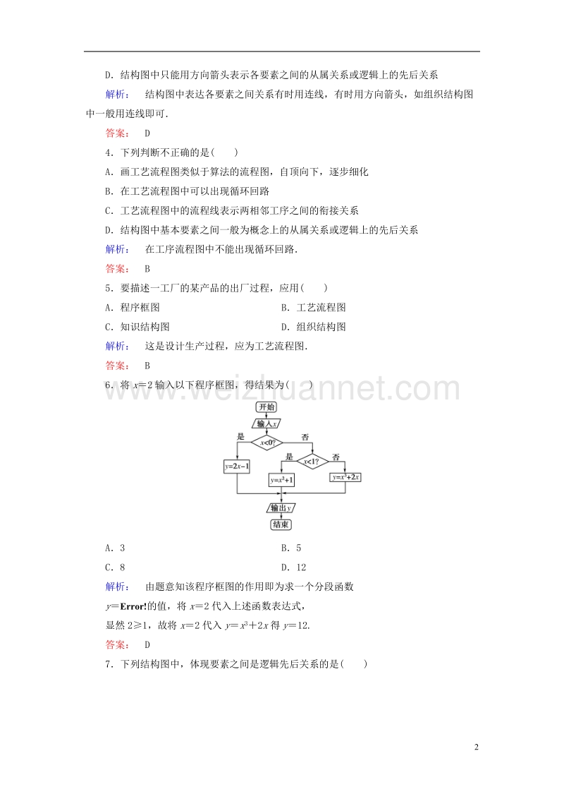 2017年高中数学章末质量评估2北师大版选修1-2.doc_第2页