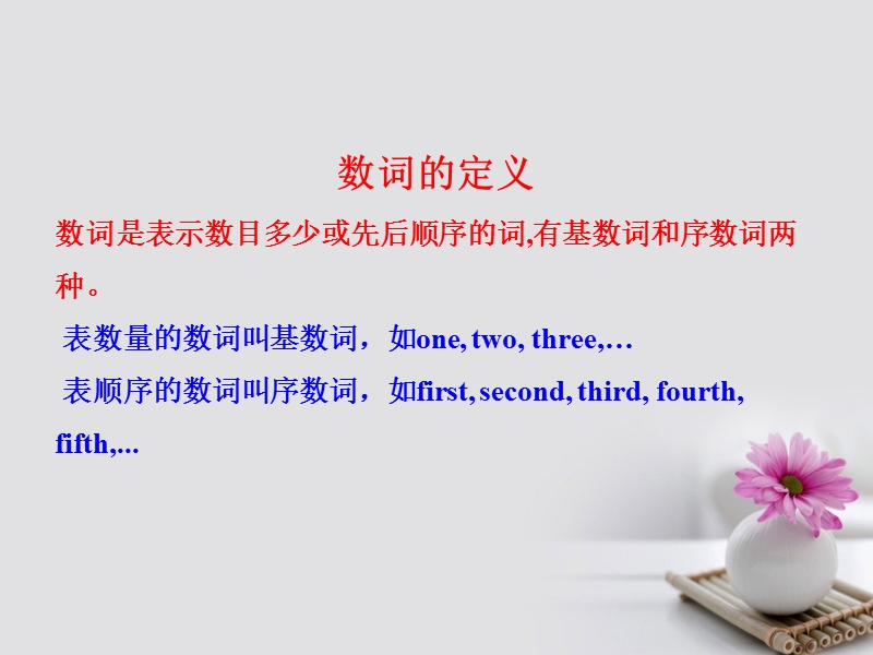 2018届高考英语一轮复习 第二部分 专题复习 一、语法 3. 数词课件 外研版.ppt_第2页