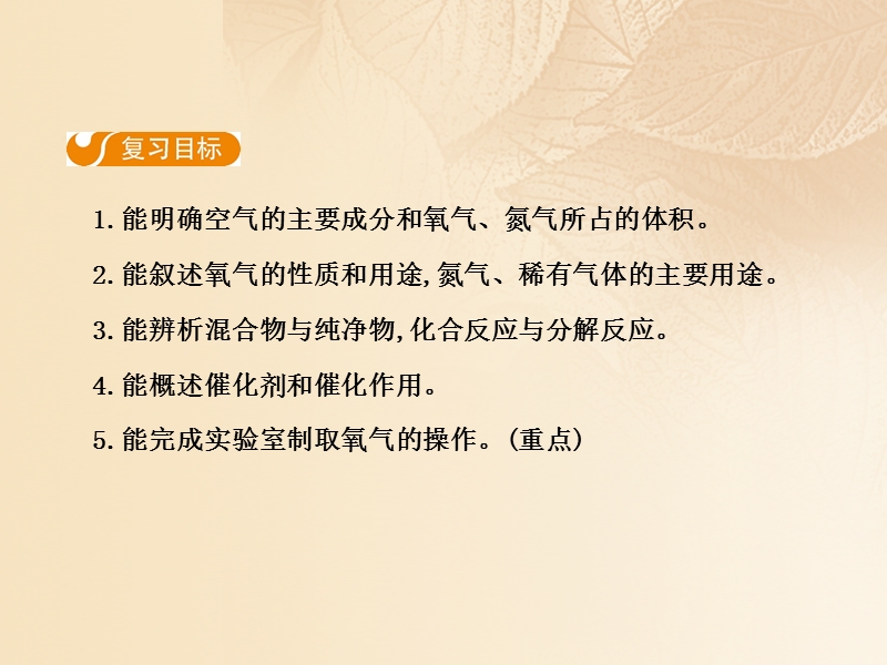 2017年秋九年级化学上册 第二单元 我们周围的空气复习课件 （新版）新人教版.ppt_第2页