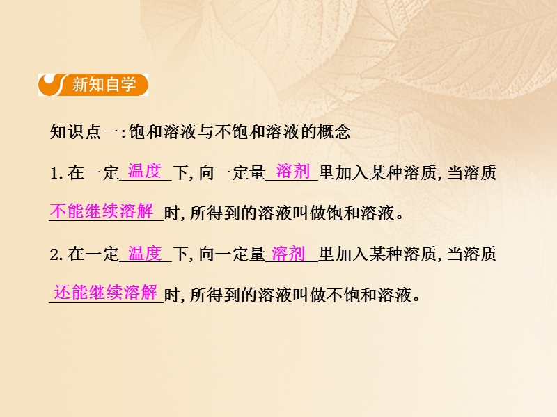 2017年秋九年级化学下册 第九单元 溶液 课题2 溶解度（第1课时）课件 （新版）新人教版.ppt_第3页