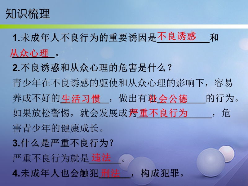 2017秋八年级道德与法治上册 第三单元 明辨善恶是非 第7课 防微杜渐 第1框 祸患积于微课件 北师大版.ppt_第3页