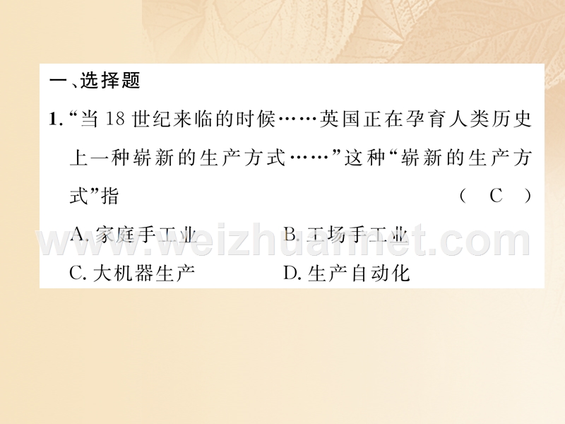 2018年中考历史总复习 第二编 热点专题速查篇 专题4 科技创新 推动发展—科技成就及可持续发展（精练）课件.ppt_第2页