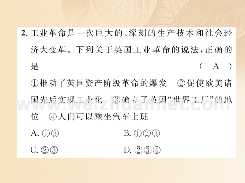 2018年中考历史总复习 第二编 热点专题速查篇 专题4 科技创新 推动发展—科技成就及可持续发展（精练）课件.ppt_第3页