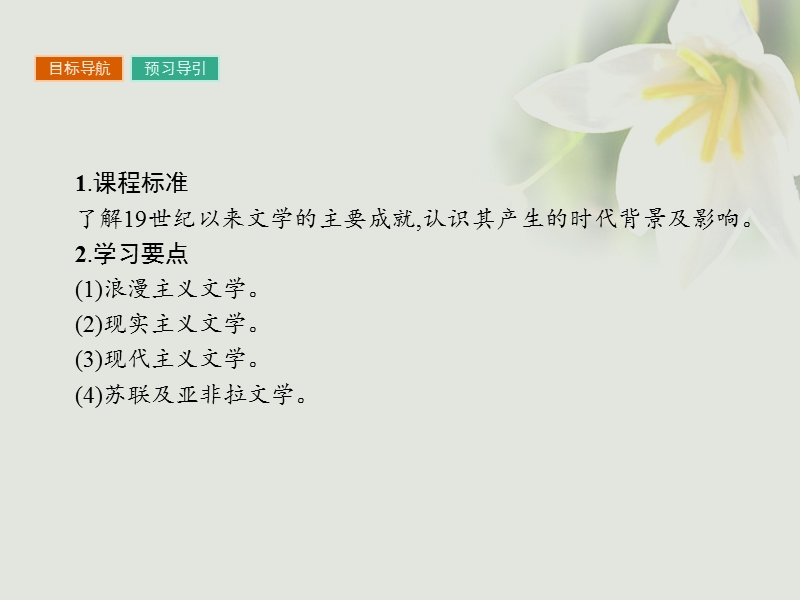 2017秋高中历史 第八单元 19世纪以来的世界文学艺术 第22课 文学的繁荣课件 新人教版必修3.ppt_第2页