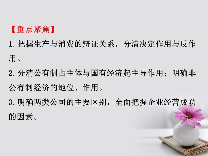 2018年高考政 治一轮复习 1.2生产劳动与经营单元总结课件 新人教版必修1.ppt_第3页