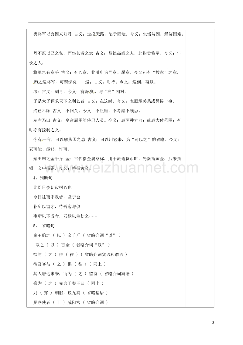 肇庆市实验中学高中语文 5 荆轲刺秦王教案2 新人教版必修1.doc_第3页