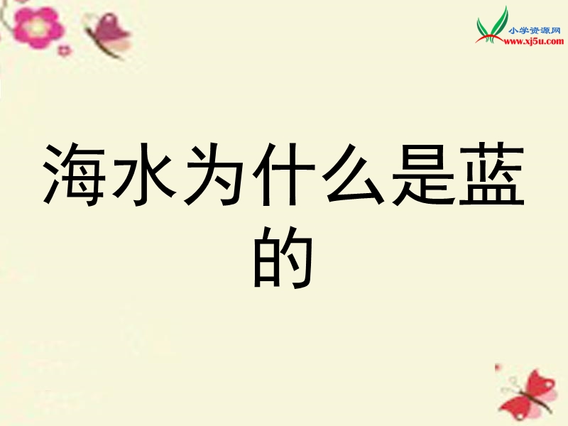 2016春（语文s版）六年级语文下册 第3单元 13《海水为什么是蓝的》课件4.ppt_第1页