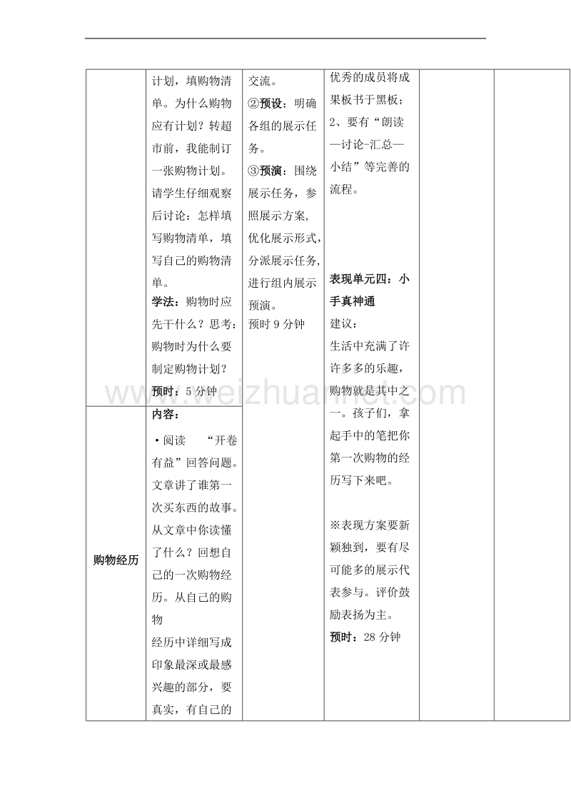 （北师大版） 2015秋三年级语文上册 《集市和超市》教学设计.doc_第3页