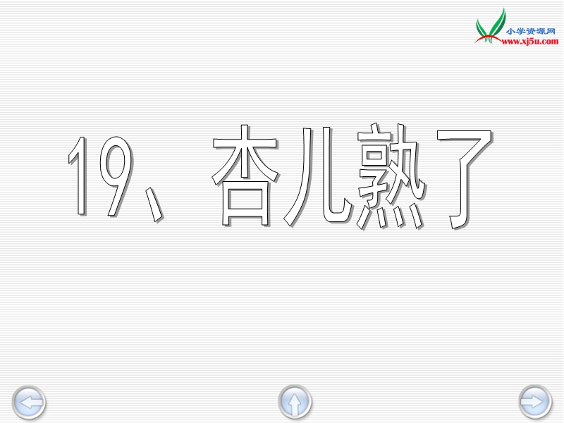 2016春沪教版语文三下 19.《杏儿熟了》ppt课件2.ppt_第3页