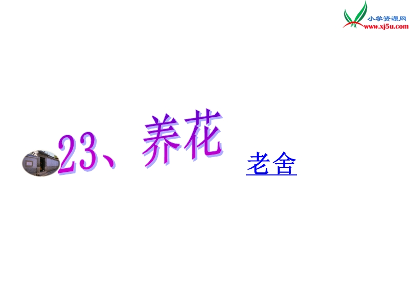 （沪教版）五年级语文下册 21《养花》课件1.ppt_第1页