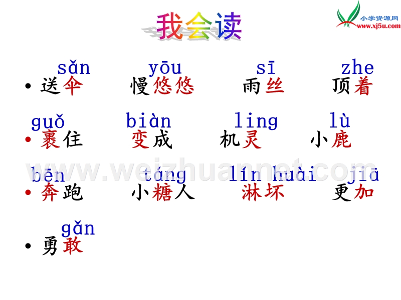 2017秋二年级语文上册《妈妈不要送伞来》课件3[北师大版 ].ppt_第3页