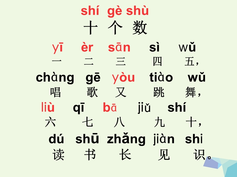 （2016年）【同步课堂】一年级语文上册识字一十个数课件2西师大版.ppt_第3页