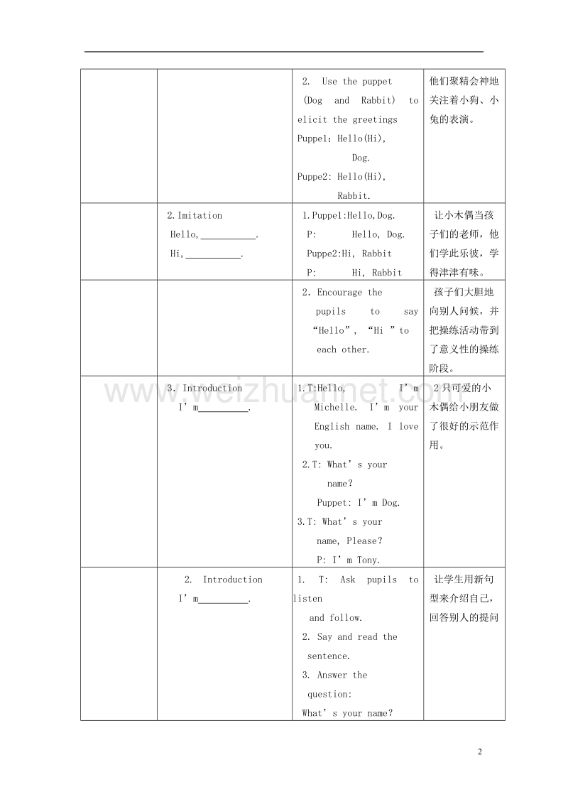 一年级英语上册 unit 5教案1 北师大版.doc_第2页