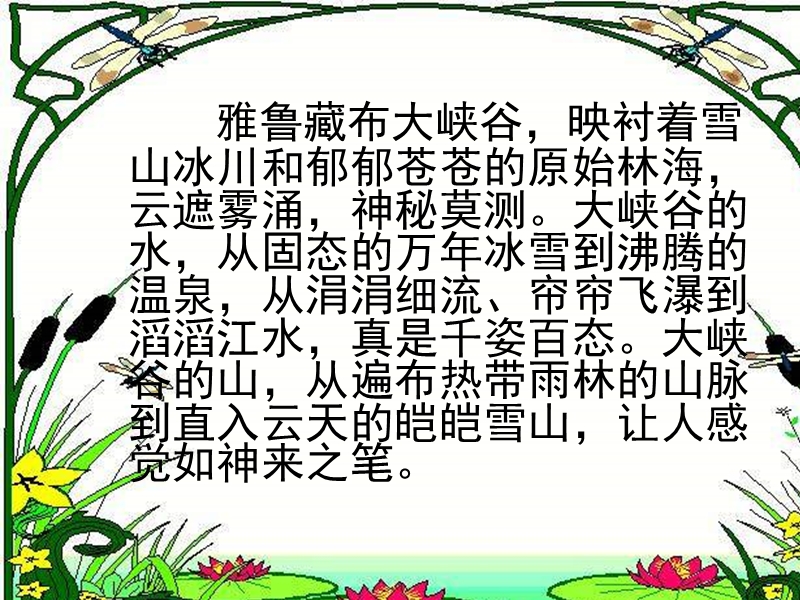 （人教新课标）四年级语文上册 2.雅鲁藏布大峡谷 ppt课件.ppt_第3页