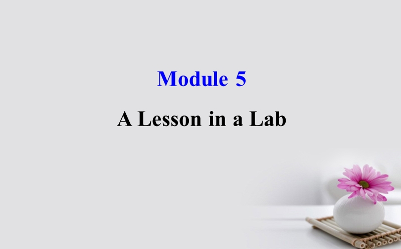 2018年高考英语一轮复习 module 5 the conquest of the universe a lesson in a lab课件 外研版必修1.ppt_第1页