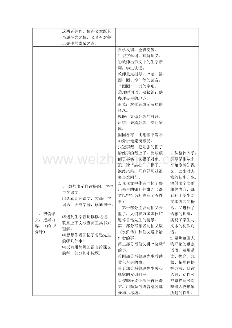 2017年小学（北师大版）语文六年级上册21.我的伯父鲁迅先生（1）.doc_第3页