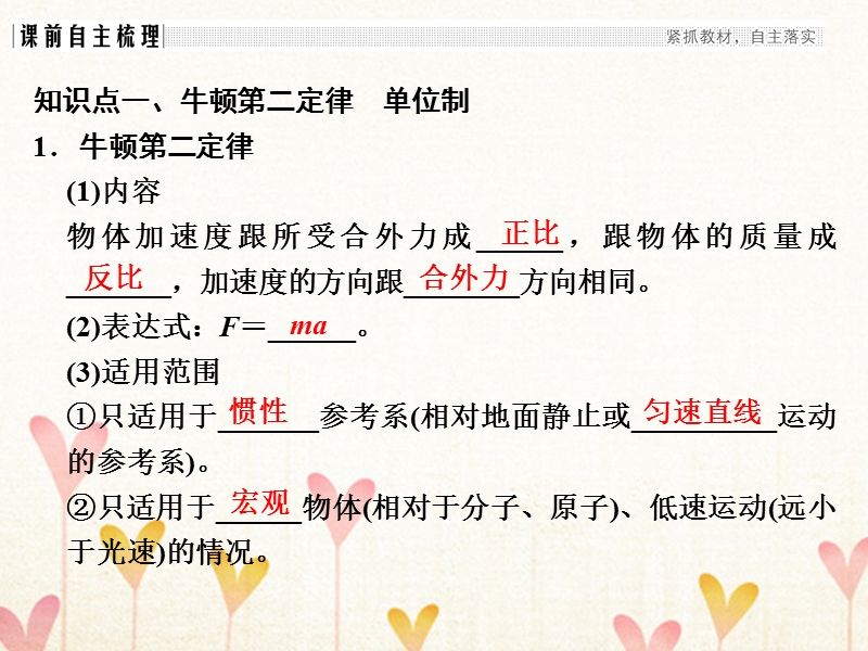 2018年高考物理大一轮复习 第三章 牛顿运动定律 基础课2 牛顿第二定律 两类动力学问题课件 粤教版.ppt_第2页