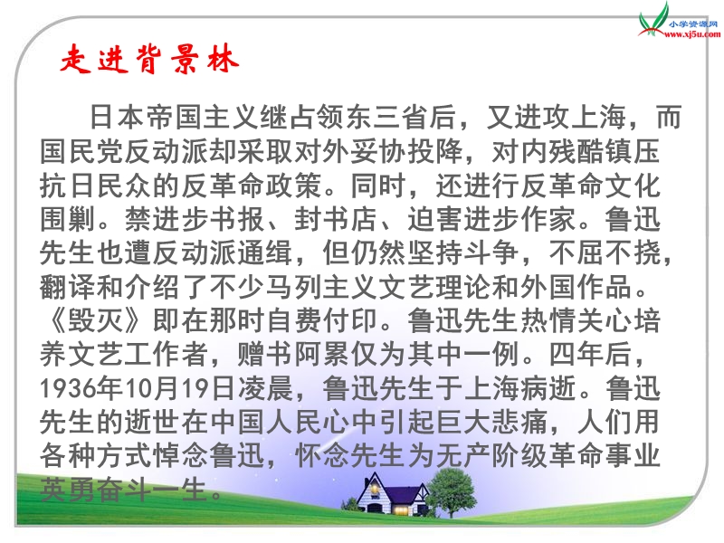 （人教新课标） 六年级语文上册  《一面》ppt课件ppt课件1.ppt_第3页