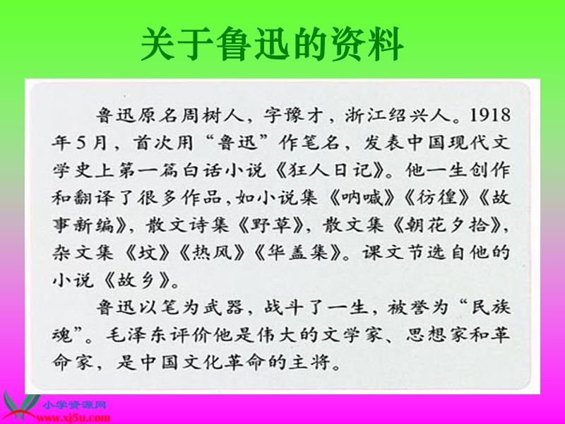 （西师大版）语文五年级上册13少年闰土ppt课件.ppt_第3页