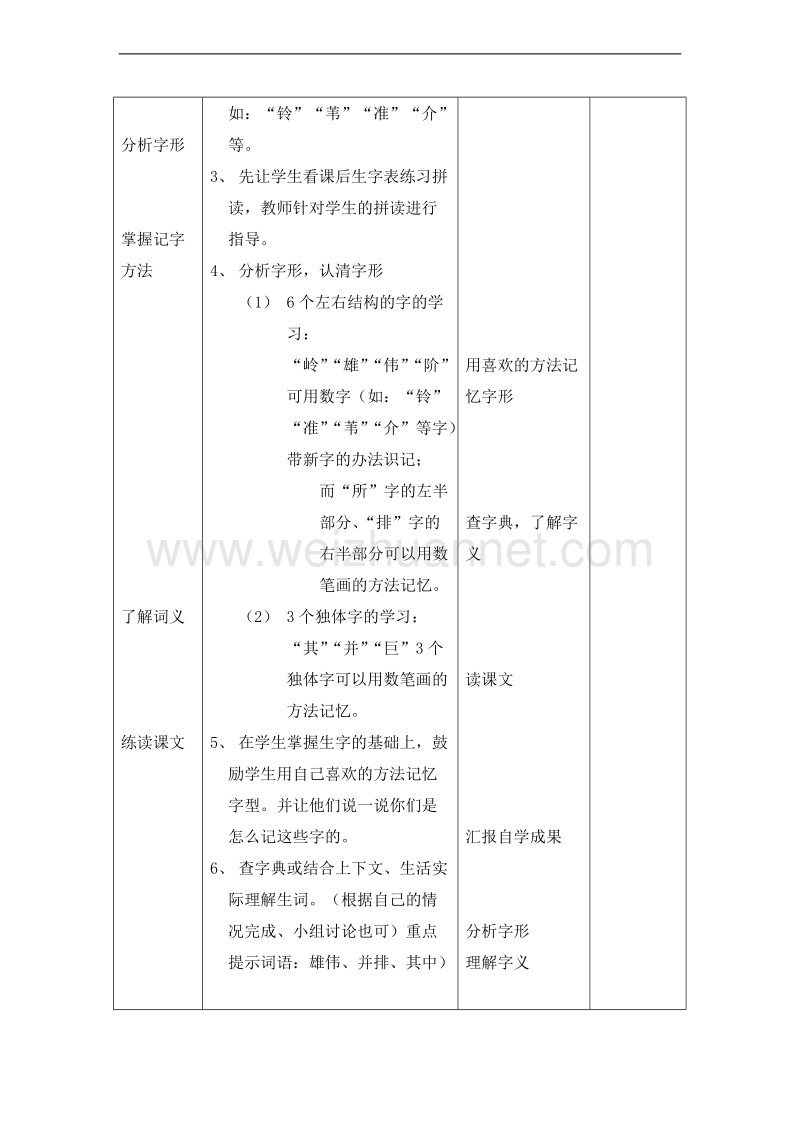 （北京版）二年级语文上册 课文第八单元 21.游八达岭长城 教案.doc_第3页