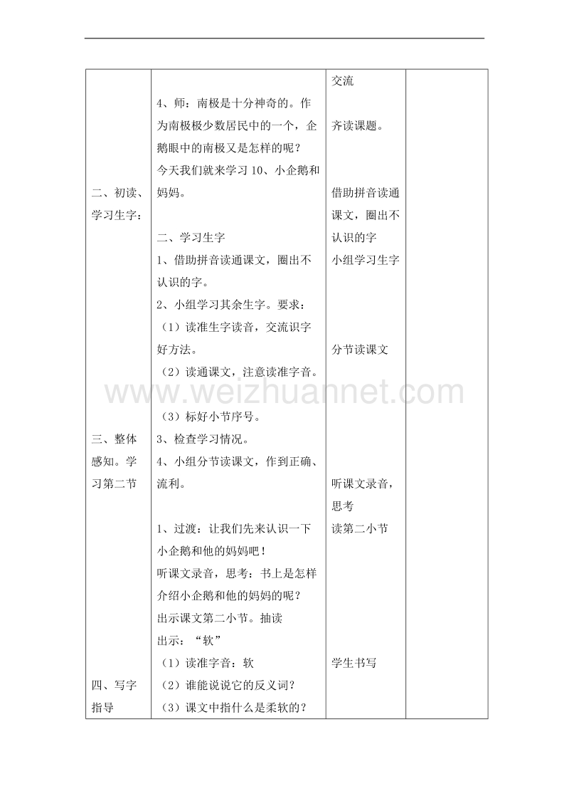 （北京版）二年级语文上册 16.小企鹅和妈妈 教案.doc_第2页