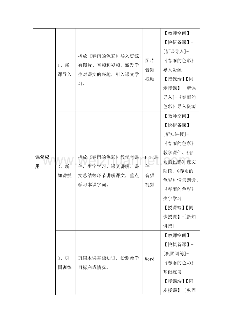 2016春（人教新课标）一年级语文下册 2 春雨的色彩  教学设计.doc_第2页