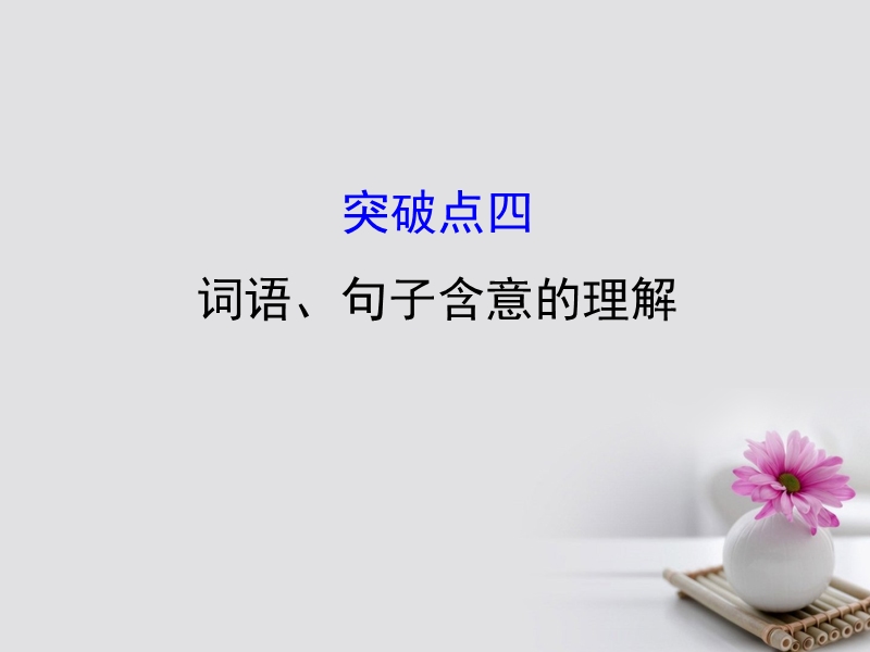 2018年高考语文一轮复习 1.2.2.4词语、句子含意的理解课件 新人教版.ppt_第1页