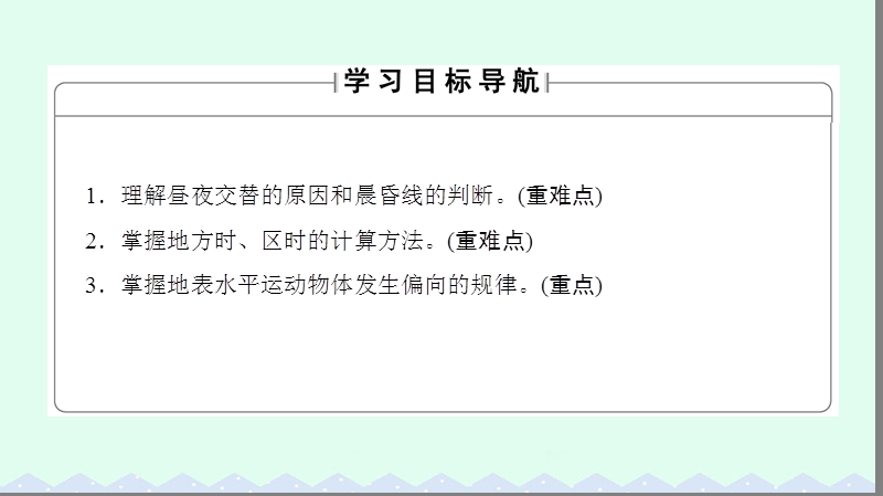 2017年高中地理 第一章 宇宙中的地球 第三节 地球的运动第二课时课件 湘教版必修1.ppt_第2页