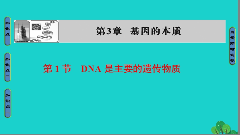 2017年高中生物第3章基因的本质第1节dna是主要的遗传物质课件新人教版必修2.ppt_第1页