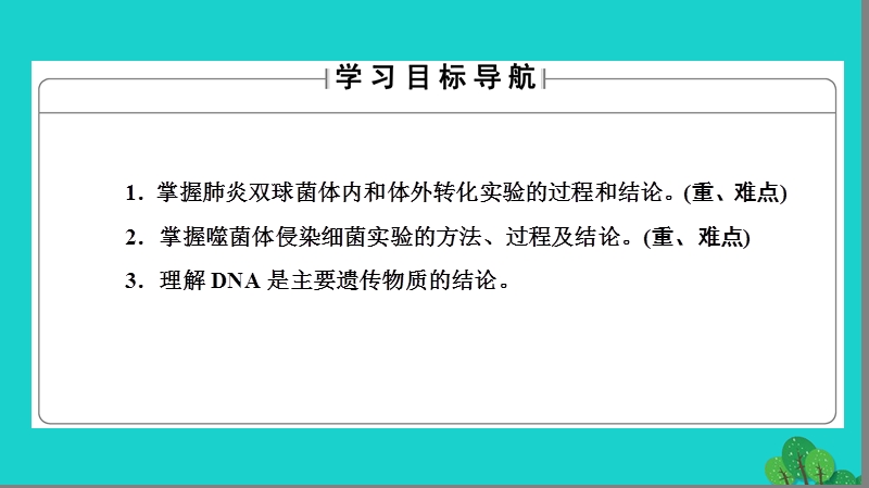 2017年高中生物第3章基因的本质第1节dna是主要的遗传物质课件新人教版必修2.ppt_第2页