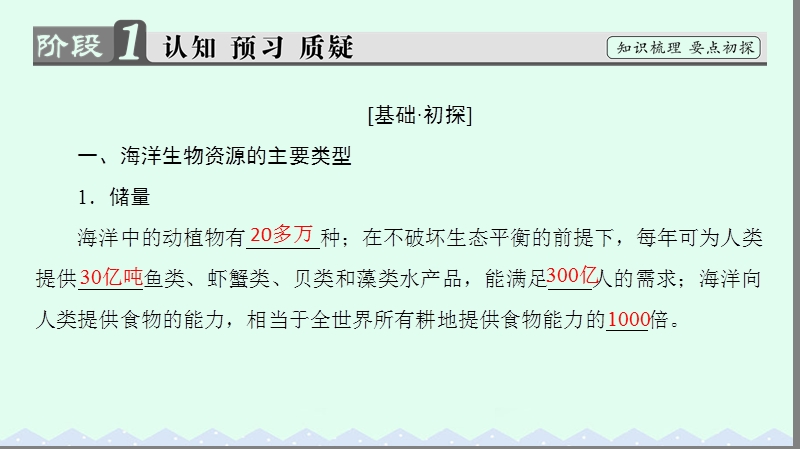 2017年高中地理第2单元开发海洋资源第3节海洋生物资源及其开发课件鲁教版选修2.ppt_第3页