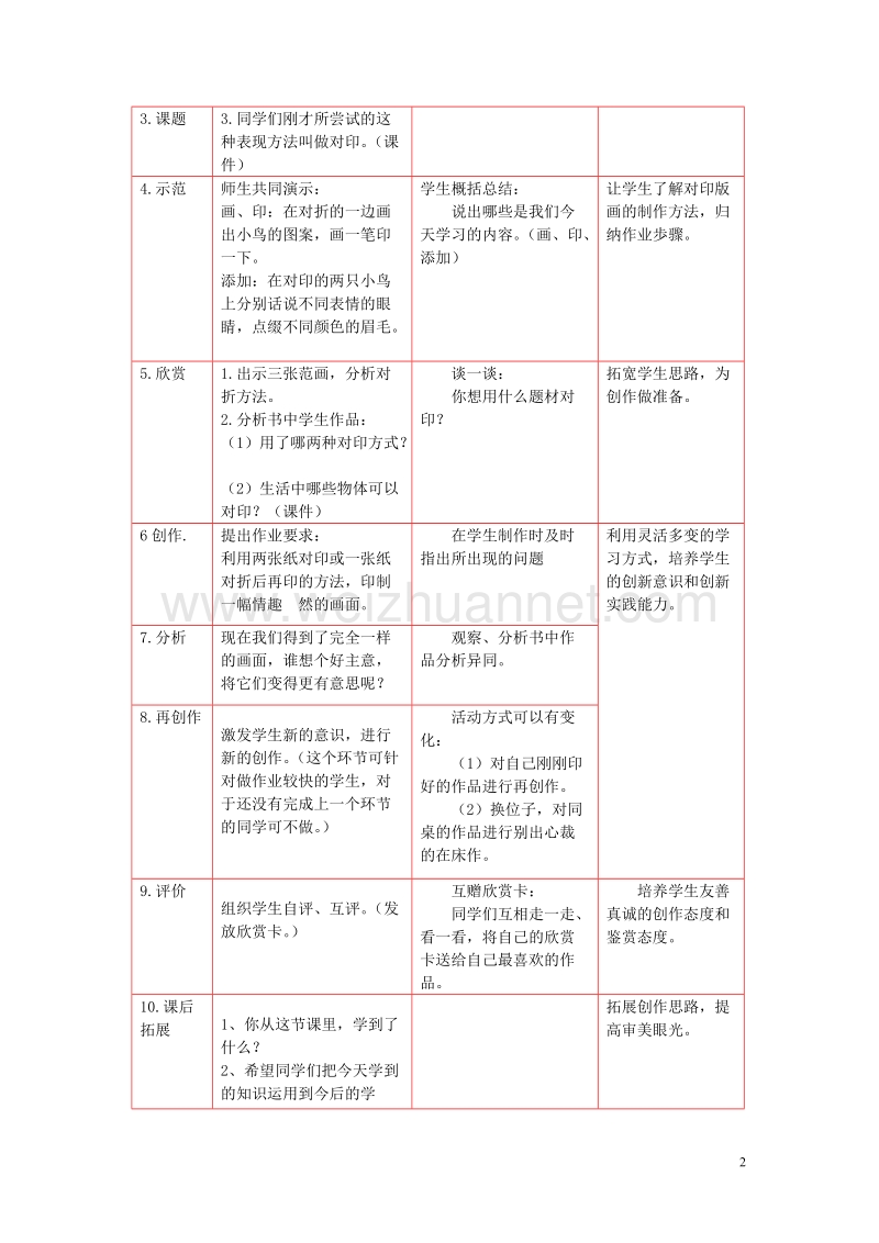 三年级美术上册 对印版画教案设计 人美版.doc_第2页