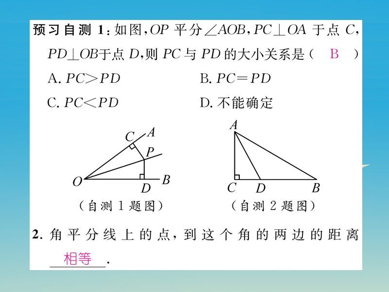 2017七年级数学下册 5.3 第3课时 角平分线课件 （新版）北师大版.ppt_第3页