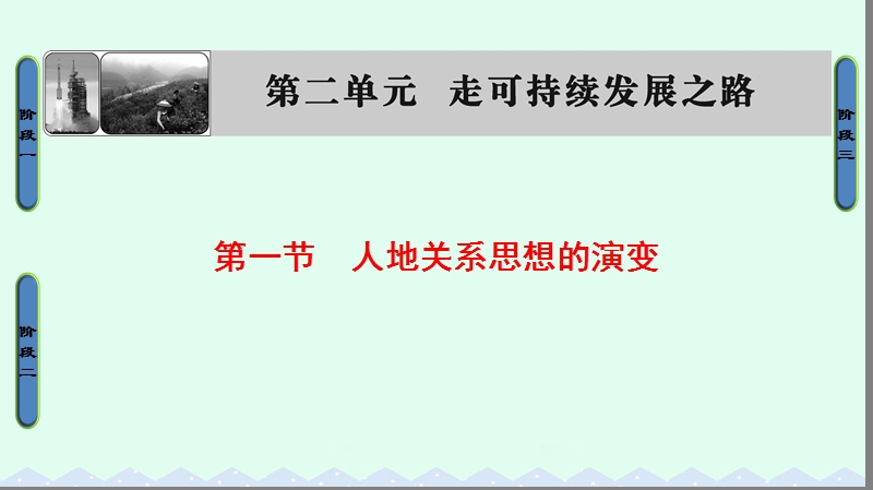 2017年高中地理第2单元走可持续发展之路第1节人地关系思想的演变课件鲁教版必修3.ppt_第1页