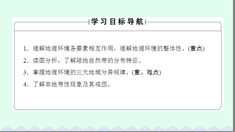 2017年高中地理第三章地理环境的整体性和区域差异第2节地理环境的整体性和地域分异课件中图版必修1.ppt_第2页